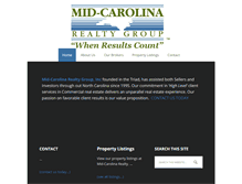 Tablet Screenshot of mid-carolinarealty.com